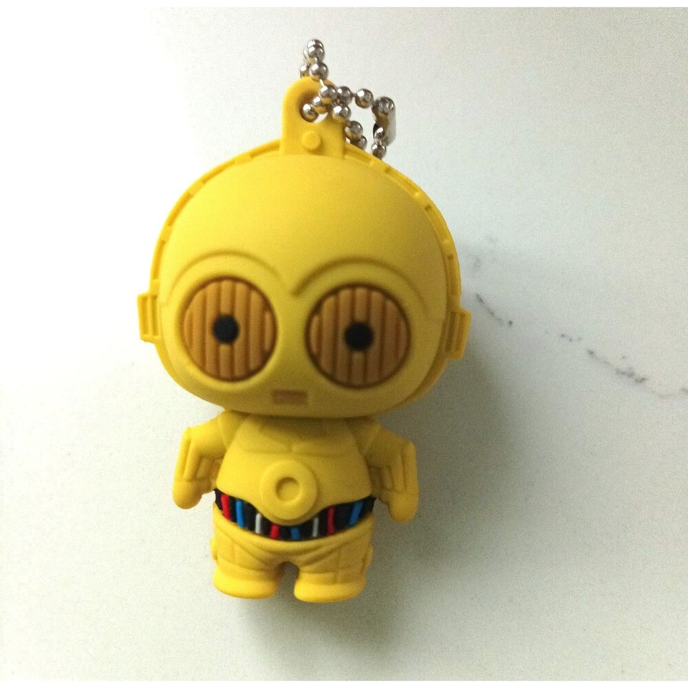 C-3PO Star wars 3D rubber figurine keychain